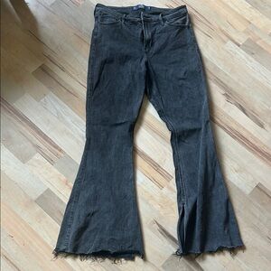 Hollister Charcoal High-Rise Flare Jeans